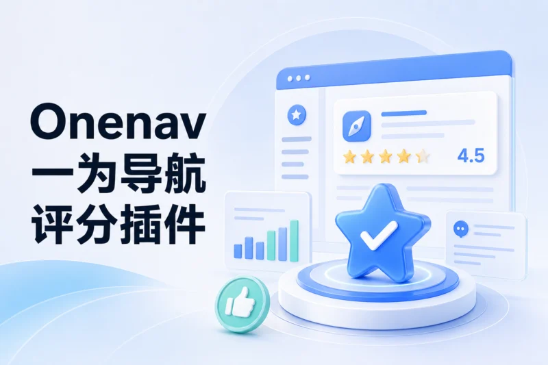 Onenav 一为导航评分插件